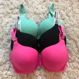 Lot of 3 Victoria Secret Perfect Shape Bras